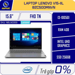 Laptop Lenovo V15-IIL 82C500MNVN / Xám/ i3-1005G1/ RAM 4GB DDR4/ 256GB SSD/ Intel UHD Graphics/ 15.6 inch FHD/ 2 Cell 30 Whr/ DOS/ 1 Yr