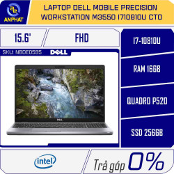 Laptop Dell Mobile Precision Workstation M3550 i710810U CTO