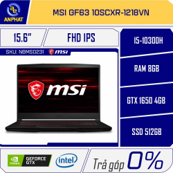 Laptop MSI GF63 10SCXR-1218VN