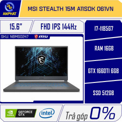 Laptop MSI Stealth 15M A11SDK 061VN