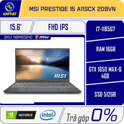 Laptop MSI Prestige 15 A11SCX 209VN
