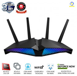 ASUS RT-AX82U (Gaming Router) Wifi AX5400 2 băng tần, Wifi 6 (802.11ax), AiMesh 360 WIFI Mesh, AiProtection, USB 3.1, Aura