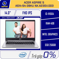 Laptop Acer Aspire 5 A514-54-39KU NX.A23SV.003