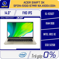 Laptop Acer Swift 3x SF314-510G-57MR NX.A10SV.004