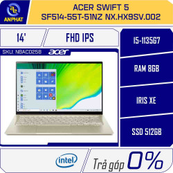 Laptop Acer Swift 5 SF514-55T-51NZ NX.HX9SV.002