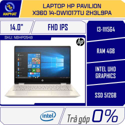 Laptop HP Pavilion x360 14-dw1017TU 2H3L9PA