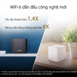 Bộ phát wifi ASUS XD4 (W-3-PK) Mesh wifi 6, AX1800