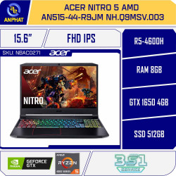 Laptop Acer Nitro 5 AMD AN515-44-R9JM NH.Q9MSV.003 (R5-4600H | 8GB | 512GB | GTX 1650 4GB | 15.6 inch FHD | Win 10)