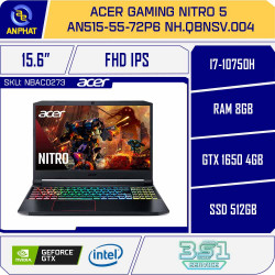 Laptop Acer Gaming Nitro 5 AN515-55-72P6 NH.QBNSV.004
