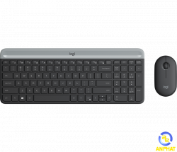 Bộ bàn phím chuột không dây Logitech MK470 USB-Wireless (Màu than chì)