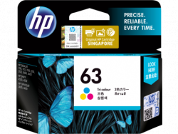 Hộp mực máy in HP 63 Tri-color Original Ink Cartridge (F6U61AA)