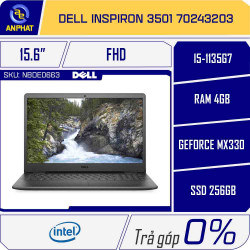 Laptop Dell Inspiron 3501 70243203 (Core i5-1135G7 | 4GB | 256GB | MX330 2GB | 15.6 Inch FHD | Win 10 | Đen)