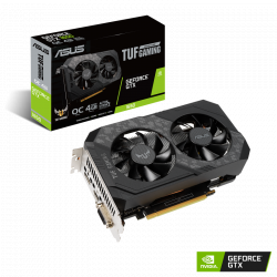 VGA ASUS TUF Gaming GeForce GTX 1650 OC 4GB GDDR6 (TUF-GTX1650-O4GD6-P-GAMING)