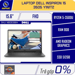 Laptop Dell Inspiron 15 3505 Y1N1T2 (Ryzen 5-3500U | 8GB | 512GB | AMD  Radeon