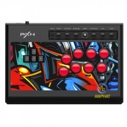 Tay cầm phím cơ Arcade Fight Stick PXN X8 USB ĐỎ ĐEN dành cho PS4 / PS3 / Switch / Xbox One /Window PC / Android - Blue Switch
