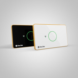 Công tắc cảm ứng Rạng Đông Wifi bình nóng lạnh 1 nút bấm (viền nhôm) RD SW.N01.WF.NL