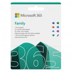Phần mềm Microsoft 365 Family English APAC EM Subscr 1YR Medialess P8 (6GQ-01555) 6 user - 30 thiết b