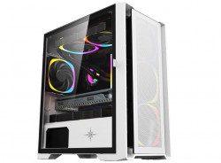 Vỏ case KENOO ESPORT M500 - 3F - MàuTrắng MATX (3 Fan RGB)