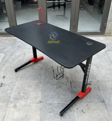 Bàn chơi game APC Speed T1 RED - Khung Thép Đỏ - Mặt Gỗ - APC Gaming Desk