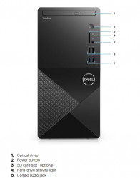 Máy tính để bàn Đồng Bộ Dell Vostro 3888 MT 70271212 (i3-10105/4GB RAM/1TB HDD/WL+BT/K+M/Office 2021/Win 11)