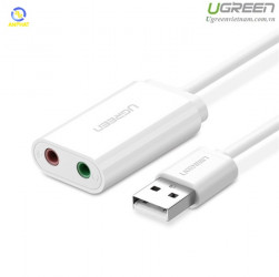Cáp chuyển từ USB 2.0 to 3.5mm Ugreen UG-30143 (Card sound USB)