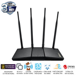 Bộ phát wifi 6 Asus RT-AX1800HP MU-MIMO AX1800Mbps (Xuyên tường) _Router WiFi có thể mở rộng, 