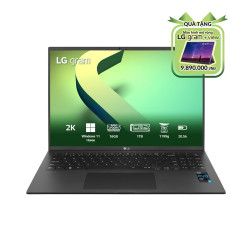 Laptop LG Gram 2022 16Z90Q-G.AH78A5  (Core™ i7-1260P | 16GB | 1TB | Iris Xe Graphics | 16 inch WQXGA | Windows 11 Home Plus | Black)