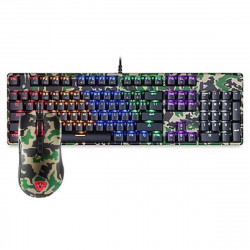 COMBO PHÍM CHUỘT MOTOSPEED GS700 RAINBOW – GAMING KEYBOARD & MOUSE COMBO (CAMO GREEN)