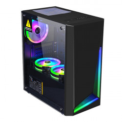 Vỏ case máy tính Xtech Gaming G350 Black (Matx -  Led RGB)