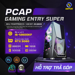 PCAP Gaming Entry Super (B660/i5-12600KF/16GB RAM/RTX 3060/HDD 2TB/SSD 500GB/PSU 550W)