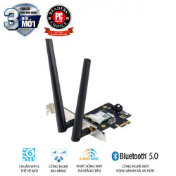 Card mạng Wifi 6 PCI Asus PCE-AX3000 Chuẩn AX3000 (Tray)