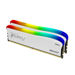 RAM Kingston FURY Beast White RGB 16GB (2x8GB) DDR4 3200Mhz (KF432C16BWAK2/16)