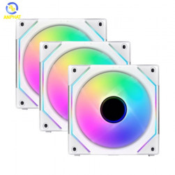Quạt Máy Tính Lian Li UNI Fan SL Infinity 120 Triple White ( Bộ 3 Fan Kèm Hub)