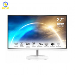 Màn hình máy tính MSI PRO MP271CW 27 inch FHD VA 75HZ Cong Trắng