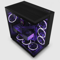 Vỏ Case NZXT H9 Flow All Black (Mid Tower / Màu Đen) CM-H91FB-01