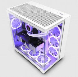 Vỏ Case NZXT H9 Flow All White (Mid Tower / Màu Trắng) CM-H91FW-01