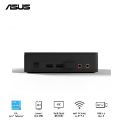 PC Intel ASUS NUC 11 Essential L6 BNUC11ATKPE0000 (Pentium Silver N6005/Intel Core UHD Graphics/Wi-Fi 5+Bluetooth)  90AB1ATK-MB1100