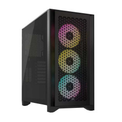 Vỏ máy tính Corsair iCUE 4000D RGB Airflow, Black (CC-9011240-WW) ATX - 3 FAN RGB