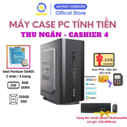 PCAP Office Cashier 4 ( Pentium G6405 | 8GB RAM | SSD 250GB | Dsub VGA | HDMI | PS2 | M2 ) - Bộ case máy tính tiền giá rẻ tối ưu tốc độ nhanh nhất dành cho thu ngân siêu thị