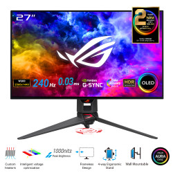 Màn Hình Gaming ASUS ROG Swift OLED PG27AQDM (26.5 inch - 2K - OLED - 240Hz - 0.03ms - FreeSync - GSync - HDR10)