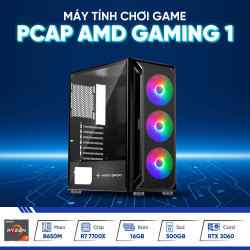 PCAP AMD Gaming 1 ( Ryzen 7 7700X | 16GB DDR5 | RTX 3060 | 480GB SSD | PSU 650W | Tản nhiệt RGB ) - Cấu hình PC chơi game AMD kiêm làm việc Workstation