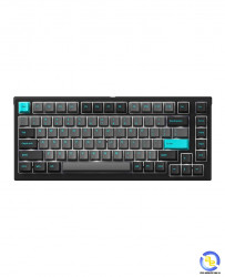 Bàn phím cơ AKKO MonsGeek MG75 Black & Cyan Akko V3 Cream Yellow switch