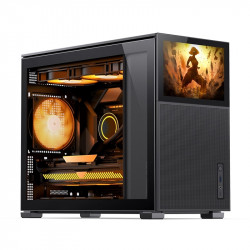 VỎ CASE JONSBO D31 MESH SC BLACK (MINI TOWER | MÀU ĐEN | MÀN HÌNH PHỤ 8'')