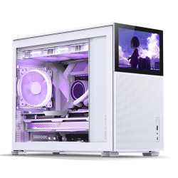 VỎ CASE JONSBO D31 MESH SC WHITE ( MINI TOWER | MÀU TRẮNG | MÀN HÌNH PHỤ 8'')