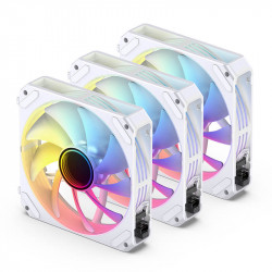 Bộ 3 Quạt JONSBO ZG-120W WHITE (3 in 1) (Ghép nối không dây)