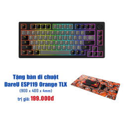 Bàn phím cơ DareU EK75 Pro Triple Mode Black Golden DareU Dream switch
