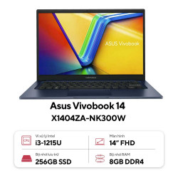 Laptop Asus Vivobook 14 X1404ZA-NK300W (Intel Core i3-1215U | 8GB | 256GB | Intel UHD | 14 inch FHD |  Win 11| Xanh)