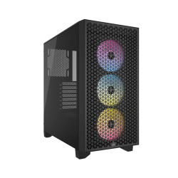 Vỏ máy tính Corsair 3000D RGB Tempered Glass Mid-Tower, Black (CC-9011255-WW)