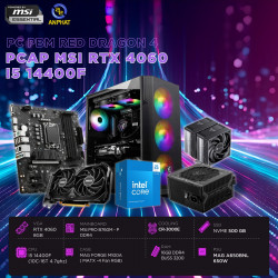 PCAP MSI RTX 4060 8GB RED DRAGON 4 (i5 14400F - 16GB RAM - 500GB SSD) POWERED BY MSI