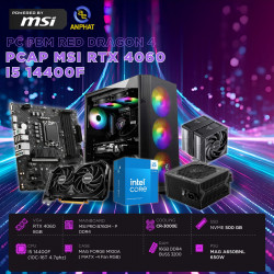 PCAP MSI RTX 4060 8GB RED DRAGON 4 (i5 14400F - 16GB RAM - 500GB SSD) POWERED BY MSI
